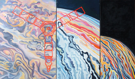 Oil painting of Jupiter and Juno
